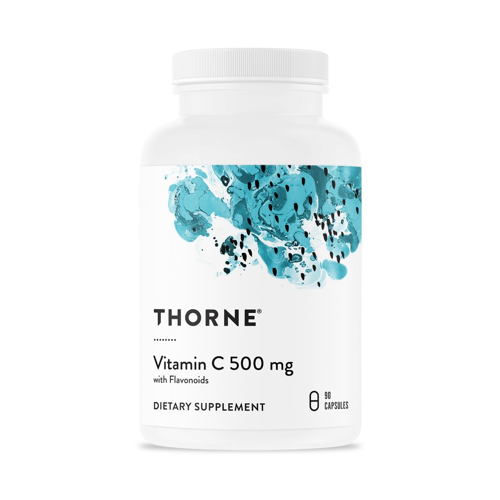 THORNE - Βιταμίνη C - Μείγμα Βιταμίνης C και Εσπεριδοειδών Βιοφλαβονοειδή από Πορτοκάλια - Υποστηρίζει ανοσοποιητικό σύστημα, Παραγωγή Κυτταρικής Ενέργειας, Παραγωγή Κολλαγόνου & Υγιεινού Ιστού* - Χωρίς Γλουτένη - 90 Σερβιέτες