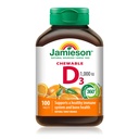 Jamieson Natural Tangy Orange Chewable Vitamin D 1000IU 100 δισκία