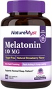 Μελατονίνη 10 MG, Δισκία ταχείας διάλυσης, Ultra Strength, Μη Χαλαρή διαμόρφωση, Υποστήριξη ύπνου και ηρεμίας, Χωρίς ζάχαρη, Φυσικό άρωμα φράουλας, 90 δισκία