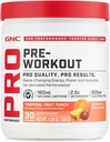 GNC Pro Performance Pre Workout Σκόνη για άνδρες και γυναίκες, Ενέργεια, Ενυδάτωση, Εστίαση, Χωρίς ζάχαρη, Χωρίς γλουτένη, Συμπλήρωμα Απόδοσης, Τροπικό Punch Φρούτων, 30 Μερίδες