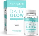 SkinnyFit Daily Glow: Hair, Skin and Nails Supplement for Youthful-Looking Skin, Brighter Complexion, (60 Capsules)