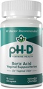 pH-D Γυναικεία Υγειονομική Υποστήριξη - 600 mg Βορικό Οξύ Υποθεσίες - Γυναίκα Ιδιοκτησία - για Κολπική Οντόρ Χρήση - 12 Μέτρα