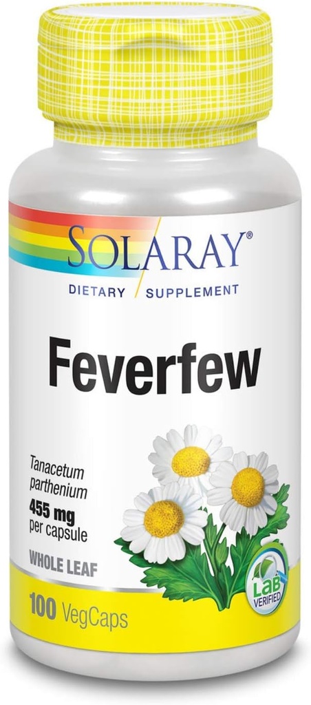 SOLARAY Feverfew Leaf 455mg 