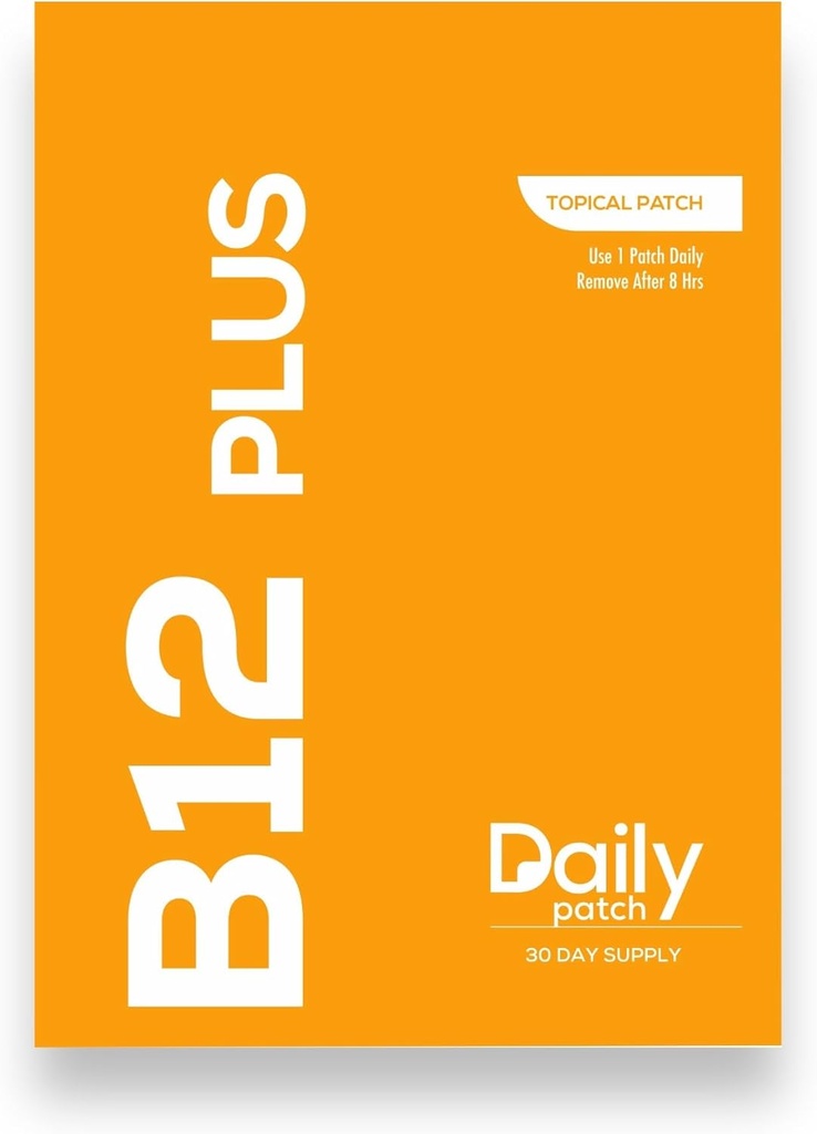 Daily Patches B12 Energy Plus Topical Supplement 30 Day Supply