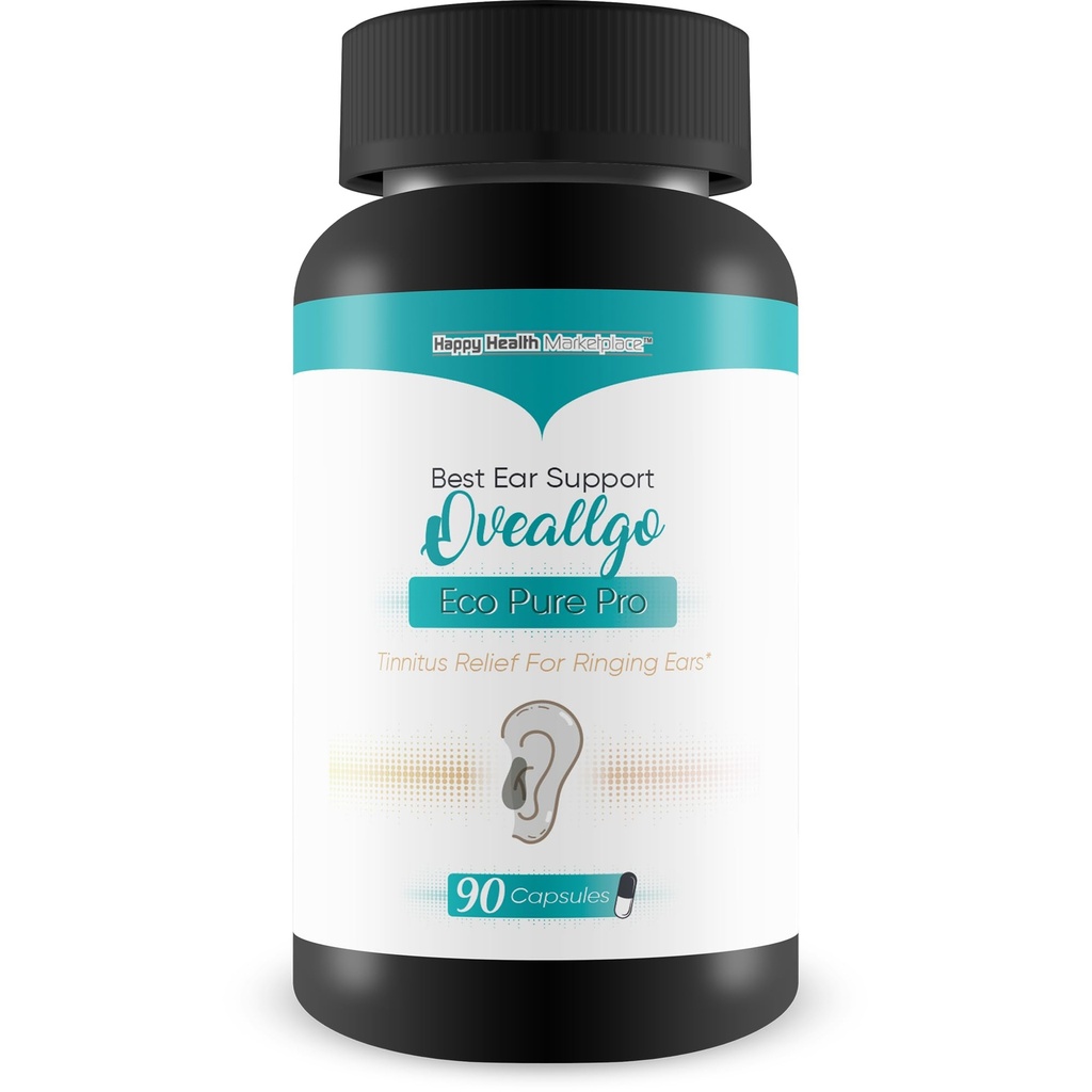 Tinnitus Supplement - Our Best Tinnitus Relief Ear Ringing - Ear Health Tinnitus Supplements - Clear Tinnitus Pills - Help Stop Ringing in The Ears Ringing in The Ears Relief Oveallgo Eco Pure Pro