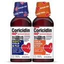Coricidin HBP Μέγιστη δύναμη Ψυχρό & Ημέρα γρίπης & τη νύχτα Liquid Twinpack, Αποσυμφορητική-ελεύθερος Ψυχρή Ιατρική για ενήλικες με υψηλή αρτηριακή πίεση -12 fl Oz (πακέτο του 2)