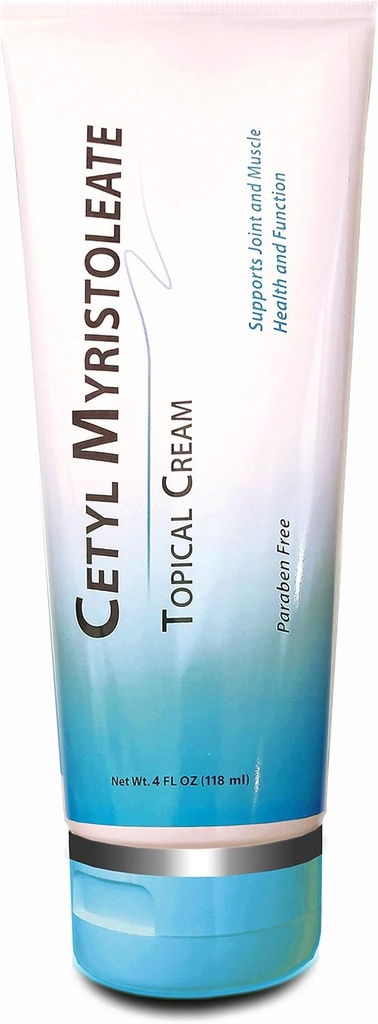 Cetyl Myristoleate Topical Cream Ωμέγα 5 Λιπαρά Οξέα - Βοηθά στη μείωση των αρθρώσεων και της μυϊκής δυσφορίας - Περιλαμβάνει Άρνικα, Γλυκοζαμίνη, Αλόη, Jojoba, Ηλίανθος & Σησαμέλαιο - 4oz. από Coreceutimin
