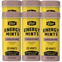 Ενέργειες Viter Caffeinated Μέντες 40mg Caffeine, B Βιταμίνες, Χωρίς ζάχαρη. (Μέντα σοκολάτας, 20pcs, 6 Pack)
