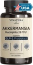 VINATURA Akkermansia Probiotic - Akkermansia Munciniphila συμπλήρωμα, GLP-1 συμπλήρωμα - 60 κάψουλες