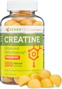 Μονοένυδρη κρεατίνη Gummies for Men and Women (100 Count, Large Bottle Size, 5.000 mg) Φυσικό Μαστίγιο Μαζικό Μέγεθος Κατασκευασμένο στις ΗΠΑ