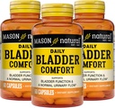 Mason Natural Daily Bladder Comfort, 30,Day Supply, with Calcium, Pumpkin Seed, and Soy Germ to Support Normal Bladder Function, 60 Κάψουλες (Pack of 3)