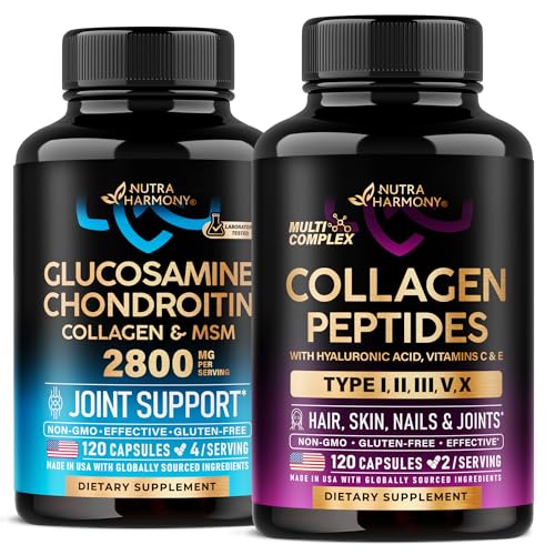 NUTRAHARMONY Glucosamine Chondroitin & Collagen Peptides Κάψουλες