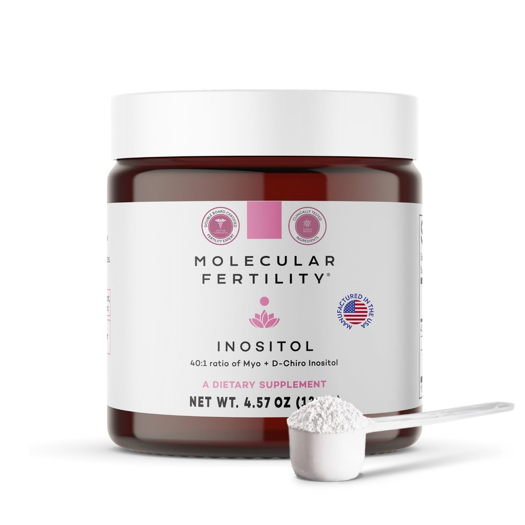 Myo-Inositol & D-Chiro Inositol σκόνη - συμπλήρωμα γονιμότητας για γυναίκες & άνδρες - 40:1 αναλογία, ισορροπία ορμονών, αναπαραγωγική υποστήριξη, μεταβολισμός γλυκόζης - χωρίς άρωμα - 30 ημέρες προσφοράς