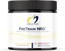 Designs for Health PreTrain NRG Drink Mix - Pre-Workout Powder with Createine + Green Coffee - Υποστηρίζει Focus, Power + Mental Energy in Athletes - None-GMO, Cherry Lime Flavor (20 υπηρεσίες / 180g)
