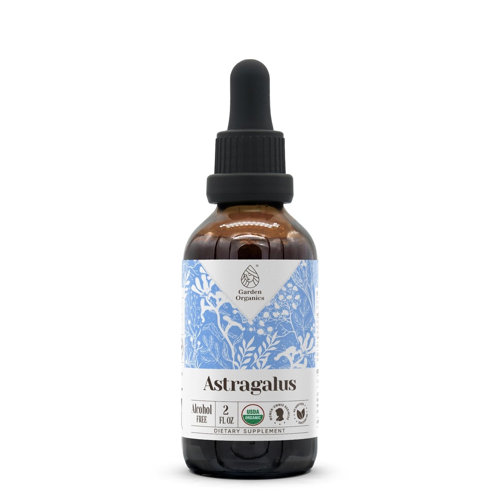 Astragalus USDA Organic Alcohol-Free Extract | Dietary Supplement, High-Potency Tincture | Natural Certified Organic Astragalus (Astragalus membranaceus) Dried Root (2 oz)
