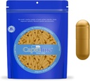 Capsuline Μέγεθος 0 - Χρωματιστά χρυσά άδεια κάψουλες ζελατίνης - 500 Count - Κενές κάψουλες τζελ - DIY καθαρό χάπι βοοειδών κάψουλα πλήρωσης - άδειο καπάκια - Kosher και Halal Certified