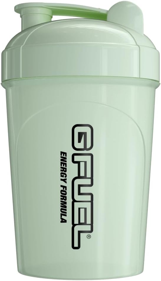 G Fuel Glow-In-The-Dark Shaker Μπουκάλι, Αναμείκτης ποτών για προ προπόνηση, πρωτεϊνική ανακίνηση, Smoothie Mix, Meal Replacement Shakes, Energy Powder και More, Blender Cup, Φορητό χρηματοκιβώτιο, BPA Free Πλαστικό - 16 oz
