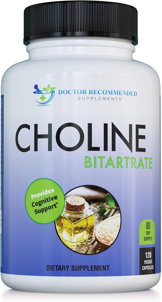 Premium Choline - 500 mg - 120 κάψουλες λαχανικών - από DOCTOR ΣΥΝΙΣΤΑ ΣΥΜΠΛΗΡΩΜΑΤΑ - Υποστηρίζει Γνωστική Υγεία, Μνήμη & Περισσότερα