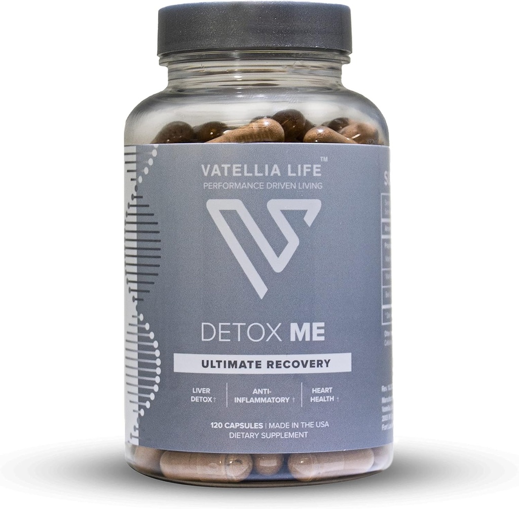 Vatellia Life New from Detox Me - Ενισχύει την αποβολή της ενέργειας Sulfite - Υποστηρίζει Digestion & Gut Health - Βιταμίνη K2 (MK-4), Plus B12, Folate - 60 ημέρες προσφοράς - Συμπλήρωμα για άνδρες και γυναίκες - 120 Count