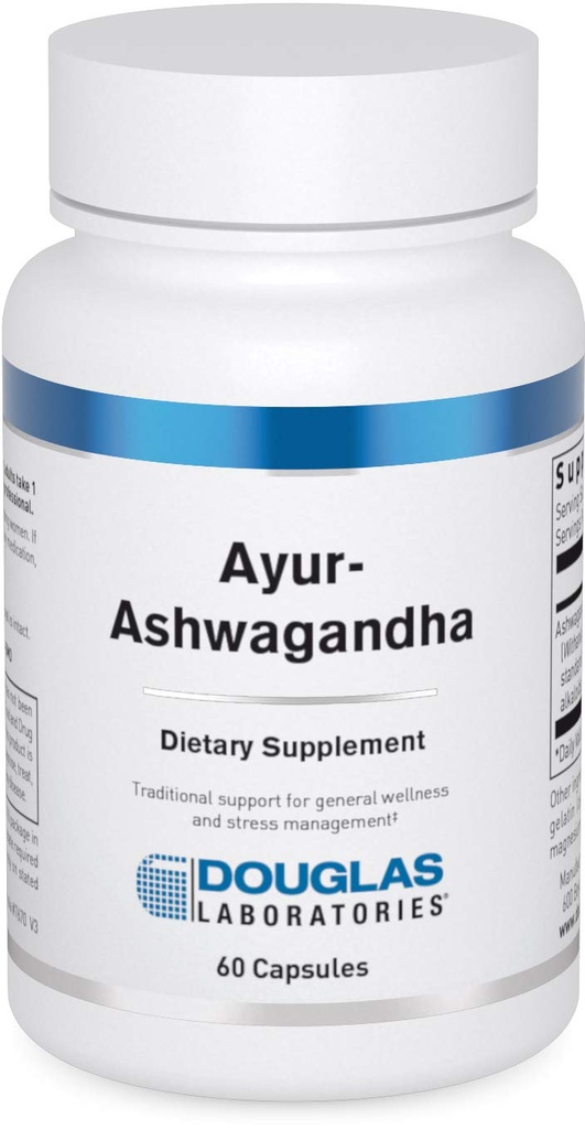 Douglas Laboratories Ayur-Ashwaganda (Indian Ginseng) | Ayurvedic Herb to Support Energy Production, Mental and Physical Health | 60 Capsules