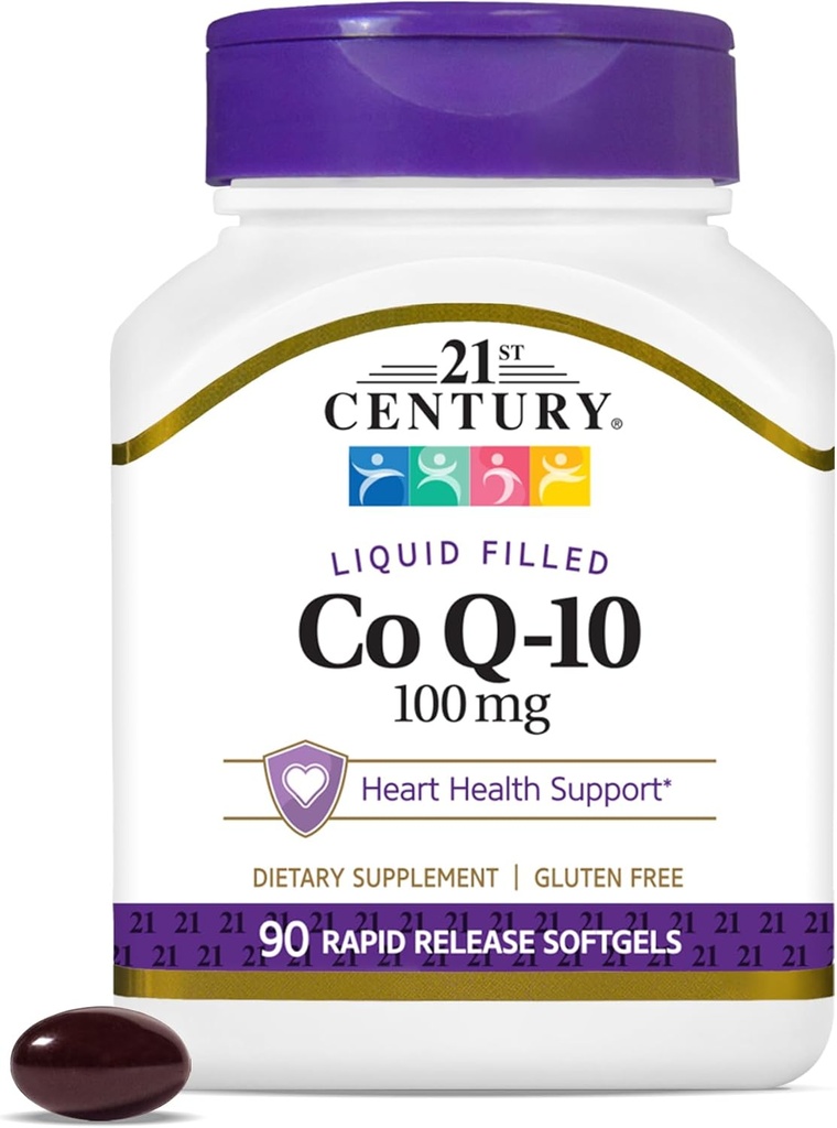 21ος αιώνας Co Q10 100 mg Softgels, 90 κόμης