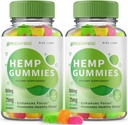 rize labs (Pack of 2 Green Vibe Gummies - All-Φυσικό συμπλήρωμα για την ηρεμία, τη βοήθεια ύπνου και τη γενική ευεξία, Green Vibe Ολιστική χαλάρωση Gummy, GreenVibe Κριτικές Gomitas (120 Gummies)