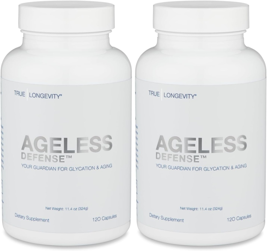 DrinkHRW Ageless Defense Ultimate Formulation, Inhibits Advanced Glycation End Products, 2 Bottles, 240 Total Tablets