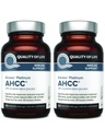 Ποιότητα ζωής AHCC Kinoko Platinum 750 mg – Premium συμπλήρωμα ανοσοποίησης - Συσκευασία των 2, 60 μπουκαλιών κόμη