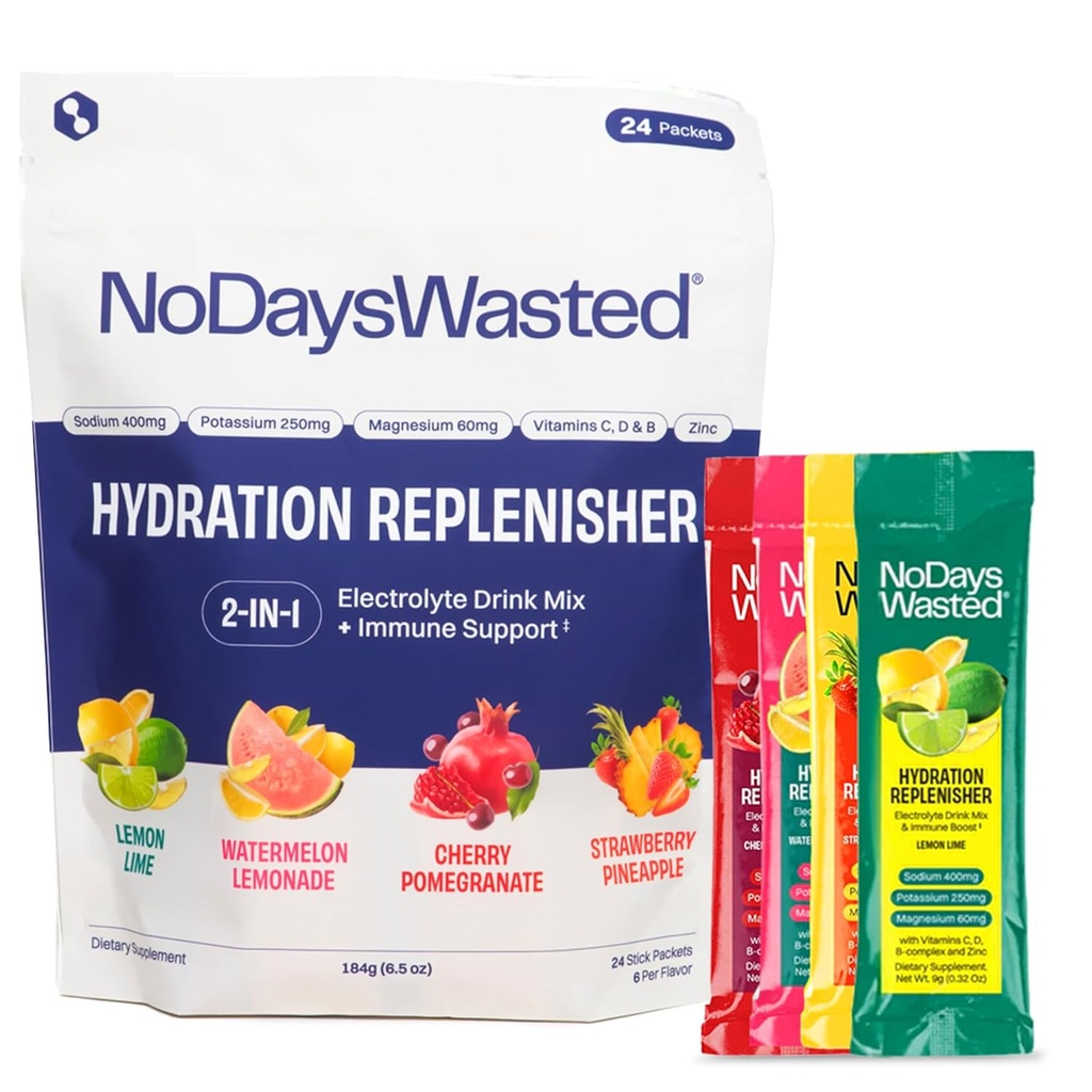 No Days Wasteed Hydration Repleniser Electrolyte Replacement Stick Packets