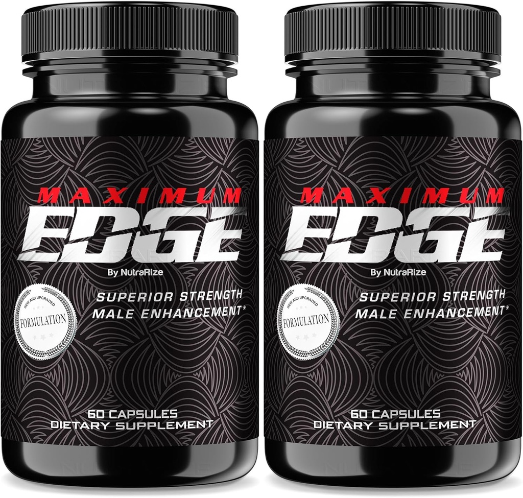 (2 Pack) Maximum Edge αρσενικά χάπια - Maximum Edge κάψουλες για άνδρες, Complete Daily Formula για τη συνολική ευεξία και την κορυφαία απόδοση, MaximumEdge Advanced συμπλήρωμα διατροφής, Κριτικές (120 κάψουλες)