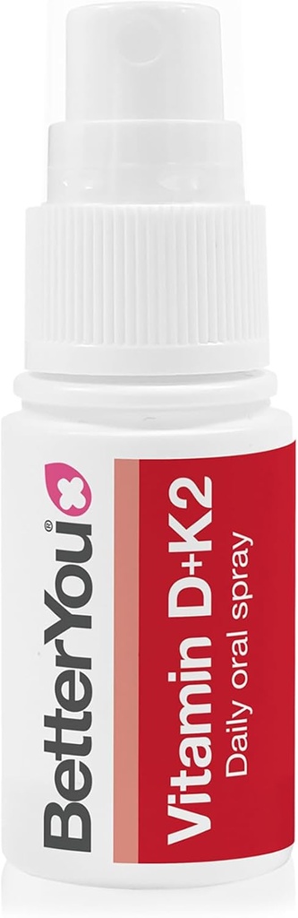 BetterYou D3000 και K2 Vitamin D Καθημερινή Στοματικό Σπρέι - Βολικό Εναλλακτικό για Ταμπλέτες - Υποστηρίζει την υγεία των οστών και την ενίσχυση του ανοσοποιητικού συστήματος - Αποτρέπει την πήξη του αίματος - Φυσικό άρωμα μέντας - 0.4 oz