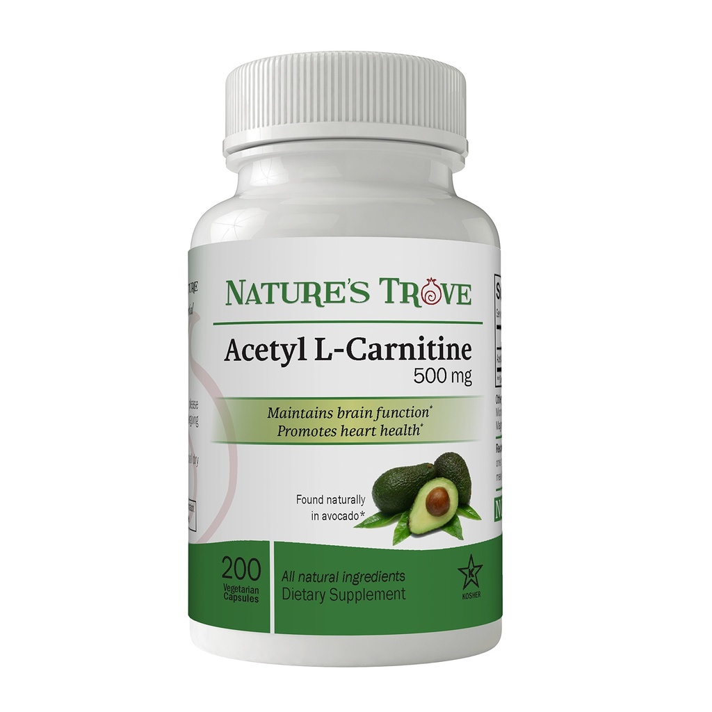 Trove Acetyl L- Carnitine (ALCAR) 500 mg 200 κάψουλες χορτοφάγων