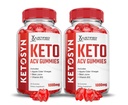(2 Πακέτο) Ketosyn Keto ACV Gummies Advanced Formula 1000MG Ketosyn Keto Gummies Apple Cider Vinegar Formulated with Pomegranate Beet Buice Powder B12 Vegan Non GMO 120 Gummys