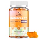 Ωμέγα 3 6 7 9 Gummies για γυναίκες - Ωμέγα 3 συμπλήρωμα με θαλασσινό έλαιο Buckthorn, έλαιο λιναρόσπορου, βιταμίνες Ε, Α & προβιοτικά - Δέρμα, μάτι & ξηρότητα, γεύση χαμομήλι - 60 Gummies