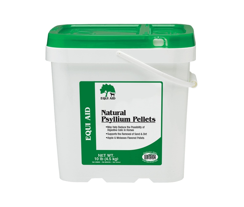 Farnam Equi Aid Φυσικό άλογο Psyllium Pellets συμπλήρωμα, υποστηρίζει την αφαίρεση άμμου & βρωμιάς από το Ventral Colon, 10 Λίρες, 32 Scoops