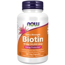 NOW Συμπληρώματα Τροφίμων, Biotin 10 mg (10.000 mcg), Extra Strength, Energy Production*, 120 Veg Κάψουλες