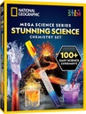 National Geographic Stunning Chemistry Set - Mega Science Kit with 45 Easy Experiments- Make a Volcano and Launch a Rocket, STEM Projects for Kids Ages 8-12, Science Toys (  Exclusive)