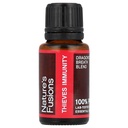 Nature's Fusions Immunity Thieves Oil essential oil Blend - 15 ml - Αγωνιστής σπερμάτων, υγειονομικός φρουρός, Aceite Ratero - Προστατευτική αναπνοή Δράκου - γαρύφαλλο, λεμόνι, κανέλα, ευκάλυπτος, μέντα, Orγανη