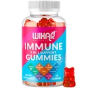 9 σε 1 Gummies ανοσοποιητική υποστήριξη με Elderberry, βιταμίνη C&D, ψευδάργυρος, Turmeric, Ginger, Echinacea, Astragalus & Sea Moss για την ασυλία συμπλήρωμα - 60 Gummies