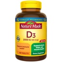 Nature Made Vitamin D3 2000 IU (50 mcg), Vitamin D συμπλήρωμα για οστά, δόντια, μύες και ανοσοποιητική υποστήριξη υγείας, 400 δισκία, 400 Ημέρα προσφοράς