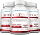 Εγκεκριμένα Science® UritracTM - Υποστήριξη UTI - Cranberry, D-Mannose, Lingonberry - Vegan Friendly - 60 κάψουλες ανά φιάλη - Συσκευασία των 3