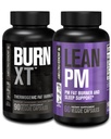 Jacked Factory Burner XT Θερμογόνος καύση λίπους - Ορεκτικό Καταπιεστικό & Nootropic Ενισχυτής Ενέργειας (90 κάψουλες) & Lean PM Συμπλήρωμα απώλειας βάρους, Υποστήριξη ύπνου (60 κάψουλες)