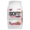 Nutrex Research IsoFit Whey Protein Powder Στιγμιαίος 100% Whey Protein Isolate (30 Servings (Pack of 1), Φράουλες & Κρέμα)