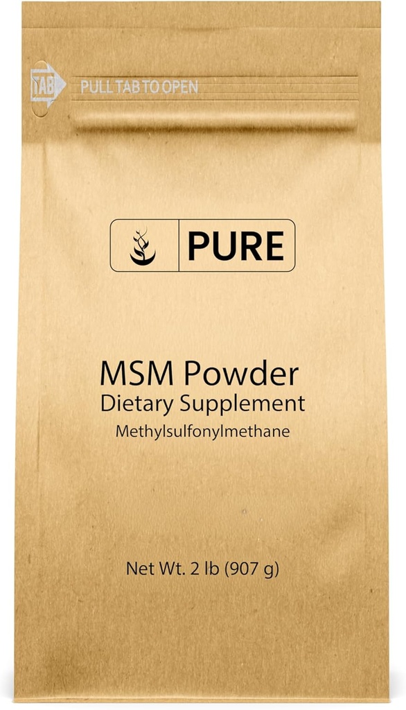 Methylsulfonylmethane MSM Powder (2 lbs), Always Pure, Natural Sulfur Dietary Supplement