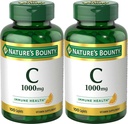 Nature's Bounty Vitamin C, 1000mg, Υποστηρίζει την Ανοσολογική Υγεία, 100 Caplets (πακέτο των 2)