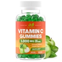Βιταμίνη C Gummies 1000mg για ενήλικες & παιδιά - Μέγιστη δύναμη Μασώμενη Ανοσοποιητική Υποστήριξη, Υποστήριξη κολλαγόνου - Ξινή Πράσινη Γεύσεις μήλου - Χωρίς γλουτένη, Μη ΓΤΟ, Χορτοφαγικά - 90 Gummies (30 μερίδες)