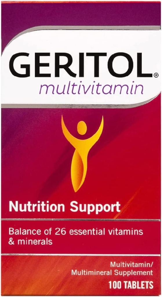 Geritol Multivitamin Διατροφική Υποστήριξη -- 100 δισκία από Geritol
