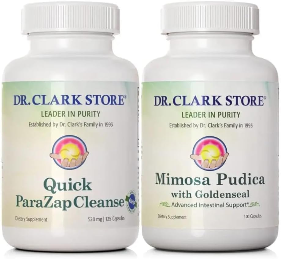 Dr Clark Store Quick para-Zap Cleanse & Mimosa Pudica – Ισχυρή Καθαριότητα, Υποστήριξη Detox & Φόρμουλα για την υγεία των ούρων