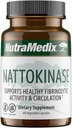 NutraMedix Nattokinase συμπλήρωμα - Nattokinase 2000 FU ανά υπηρεσία - Formed for to support Heart Health and Healthy Circulation - Γλουτένη + Γαλακτοκομικά Χωρίς (60 κάψουλες)