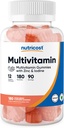 Nutricost Multivitamin Gummies, 180 Gummies (Mixed Berry Flavored) - 90 Serv, Gluten Free, Non-GMO and Vegetarian Friendly